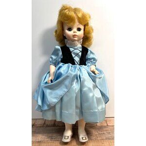 Madam Alexander Vintage Goldi Locks 14" Blonde Doll In Blue Dress With Box
